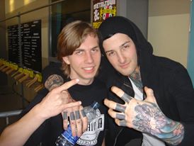 28 - Christoffer med Mitch Lucker Suicide Silence